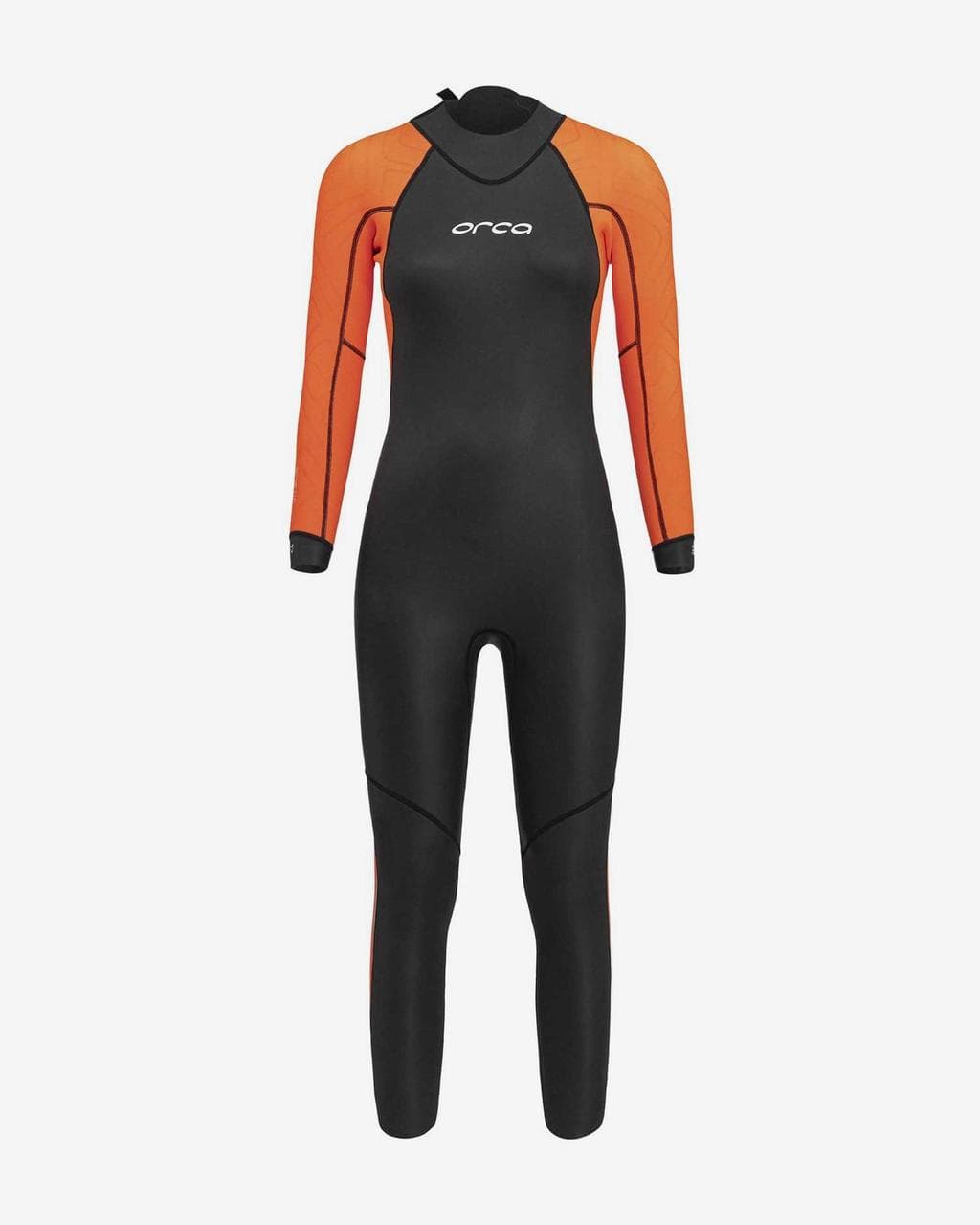 Combinaison néoprène Orca Vitalis Hi-Vis Open Water manche longue noir orange femme - XS