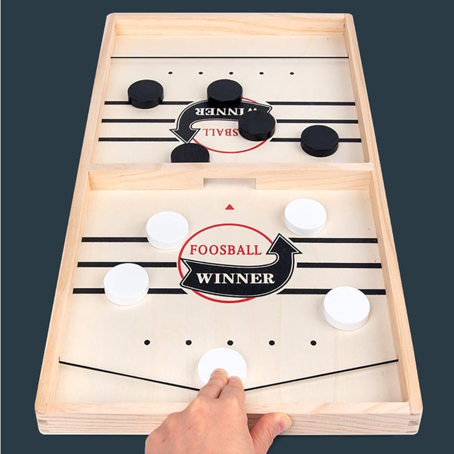 Jeu De Jeu De Planche De Jeu Rapide Et Chaud Avec Fronde En Bois, Jeu De Fronde Et Échecs De Baby-foot Pour Enfants Et Adultes